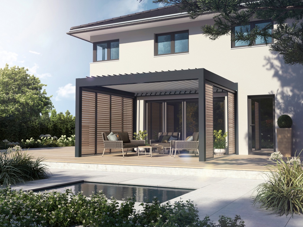 Alüminyum BioKlimatic Demonte-Hazır  Kış Bahçesi bioklimatik pergola sistemleri 966 - Alüminyum BioKlimatic Demonte-Hazır  Kış Bahçesi